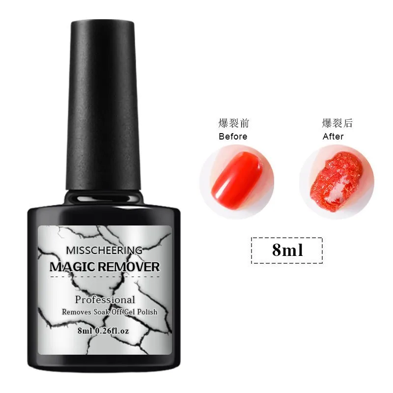 

Nail Polish Magic Remover Burst Magic Remove UV Gel Fast Clean Soak off Nail Art Primer Acrylic Clean Degreaser For Nail Lacquer