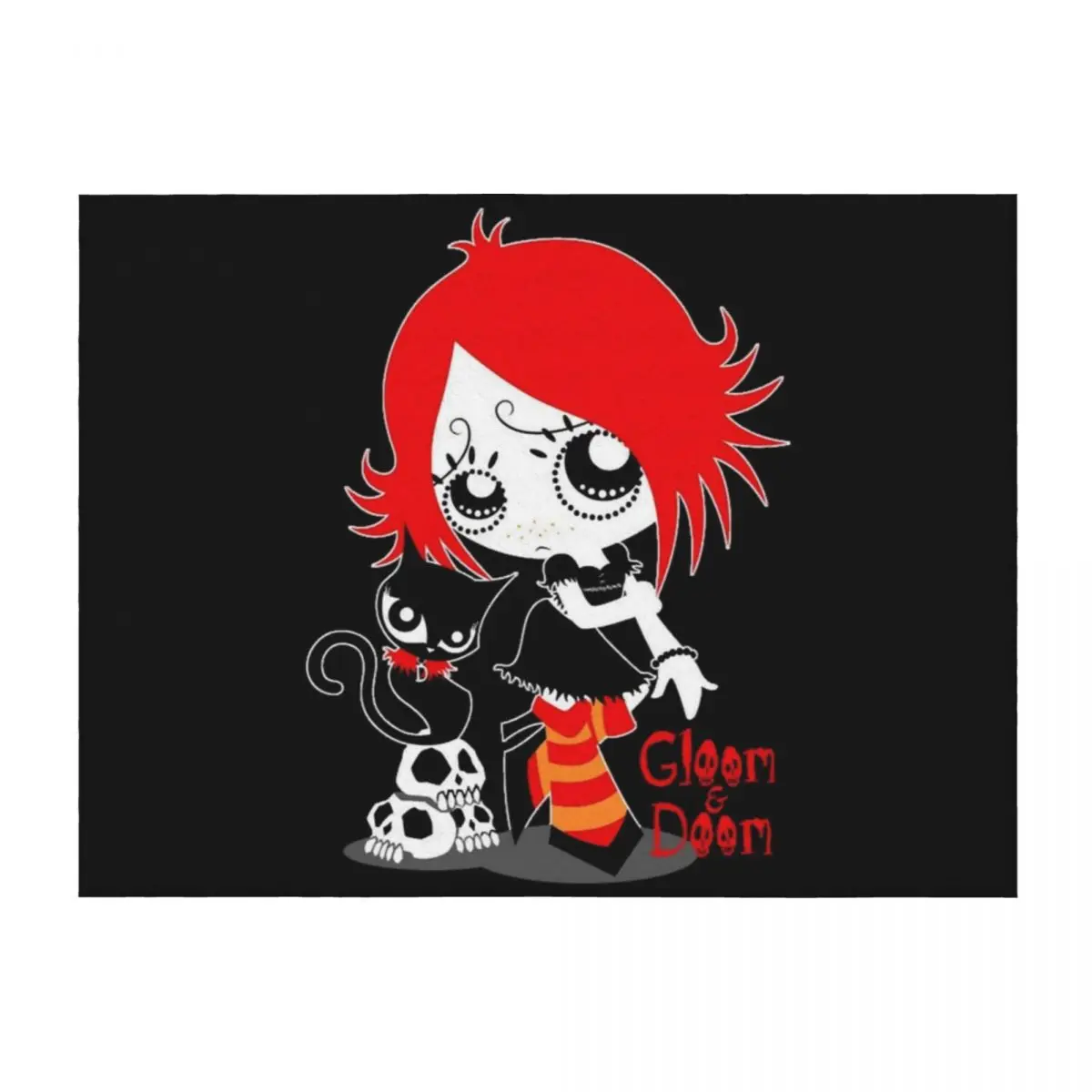 

Ruby Gloom and Doom Kitty Throw Blanket Fashion Sofas Camping For Decorative Sofa for sofa Blankets