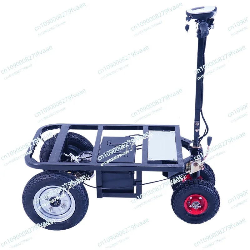

Folding upside down donkey electric flatbed truck, moving truck, warehouse pulling goods turnover truck, construction site
