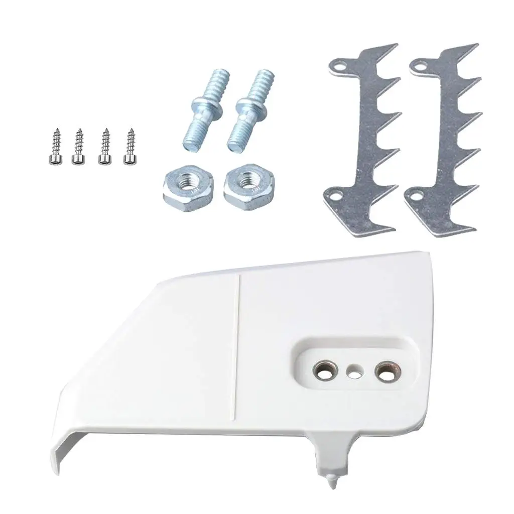 Clutch Chain Cover Chainsaw Repair Parts Plastic Bumper Spike Bar Nuts Studs Screws Compatible for MS181 MS210 MS230
