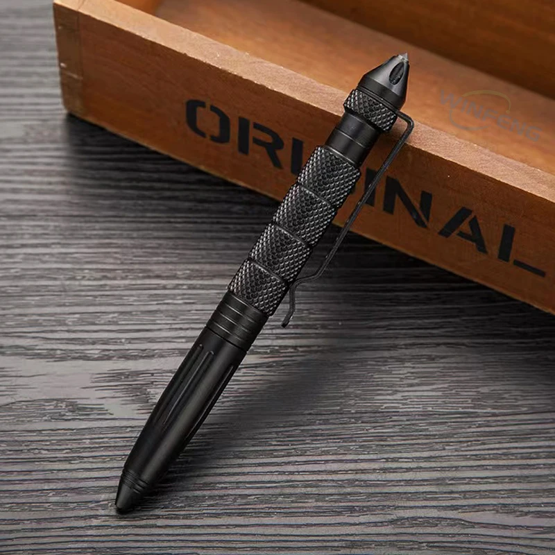 Multi-functional Metal Tactical Pen Self Defense Weapon Emergency Glass Breaker for Outdoor Camping Hiking Survival Supplies