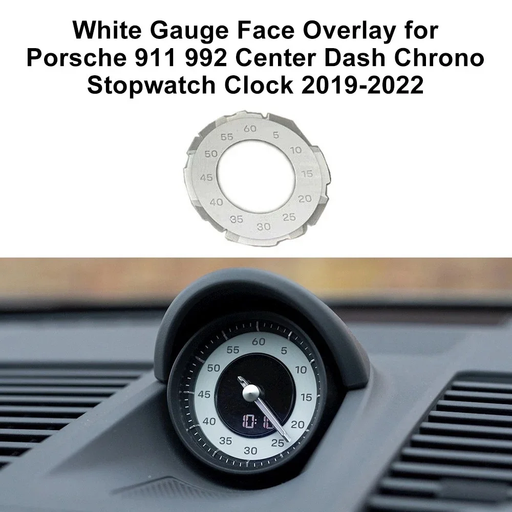 Armaturenbrett-Overlay für Porsche 911 992, Chrono-Stoppuhr, Uhr 19-22 – Detail 4
