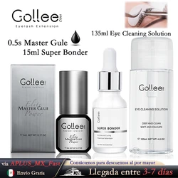 Gollee 0.5s Fast Dry Latex-free Lash Glue No Irritation Bonder Lash Extension Glue 15ml Bonder and Primer Clean Lash Supplies