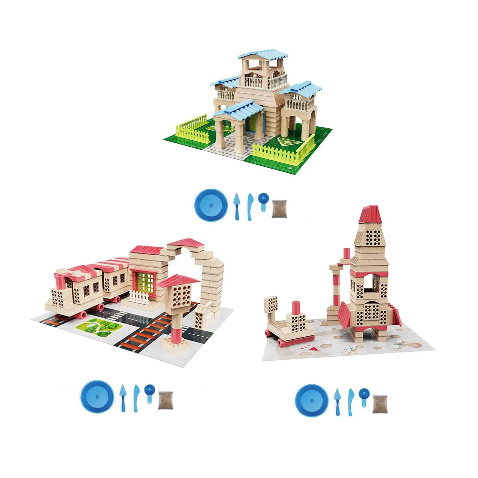 

Building Bricks Kits Pile up Brick Creative for Boy Girl Toddlers