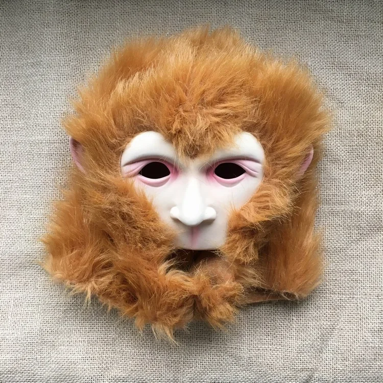 

Monkey Latex Mask Chinese Monkey King Sun WuKong Halloween Cosplay Costume Adult Masquerade Party Theater Prop