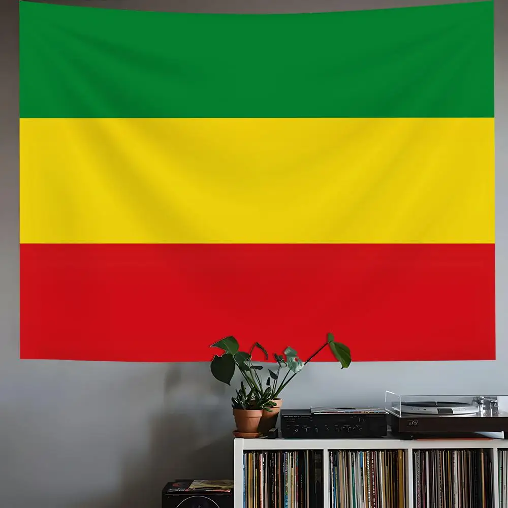 

Ethiopian Empire Nlbflag Tapestry House Bedroom Living Bar Garden Microfiber Decoration Background Art Custom Banner