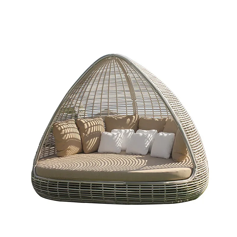 

Outdoor large rattan sofa scenic B & B outdoor swimming pool