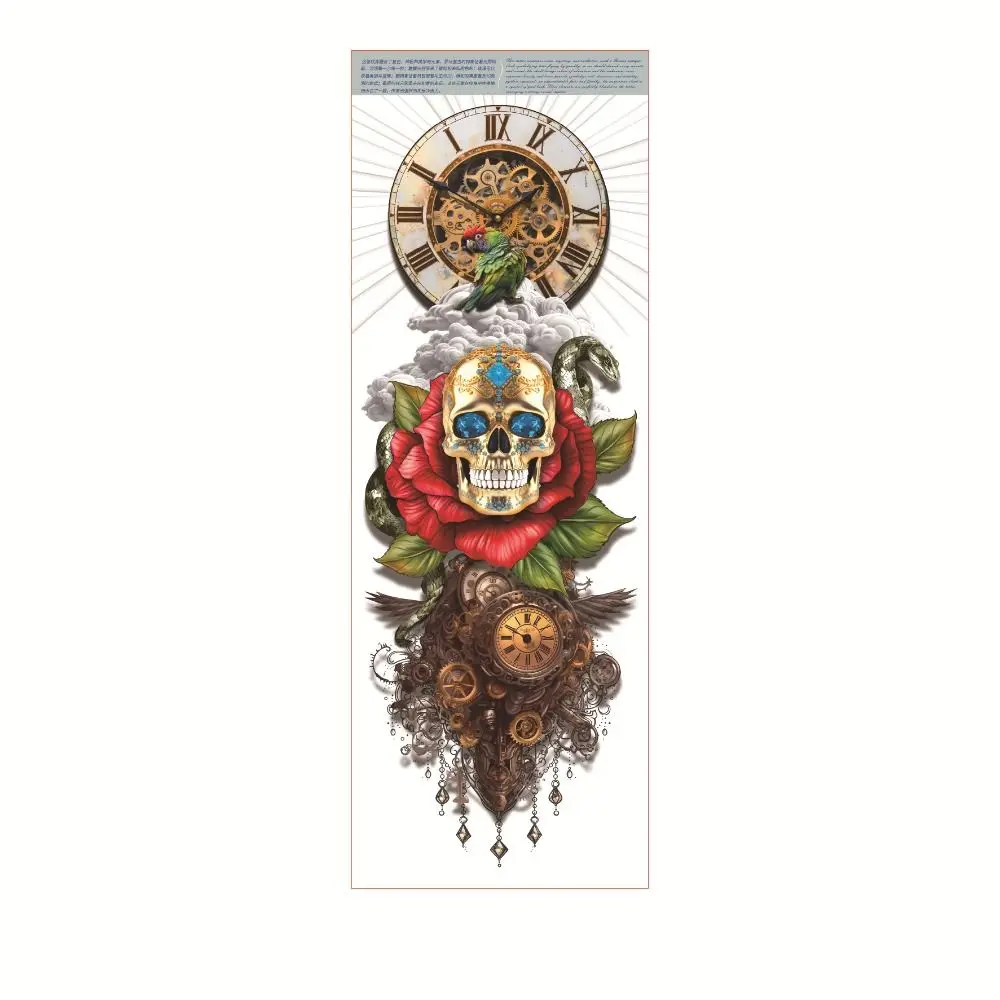 Snake Butterfly Full Arm Tattoo Stickers Lion Wolf Large Size Temporary Tattoo Fake Tattoo DIY Body Art Sticker Girl Boy
