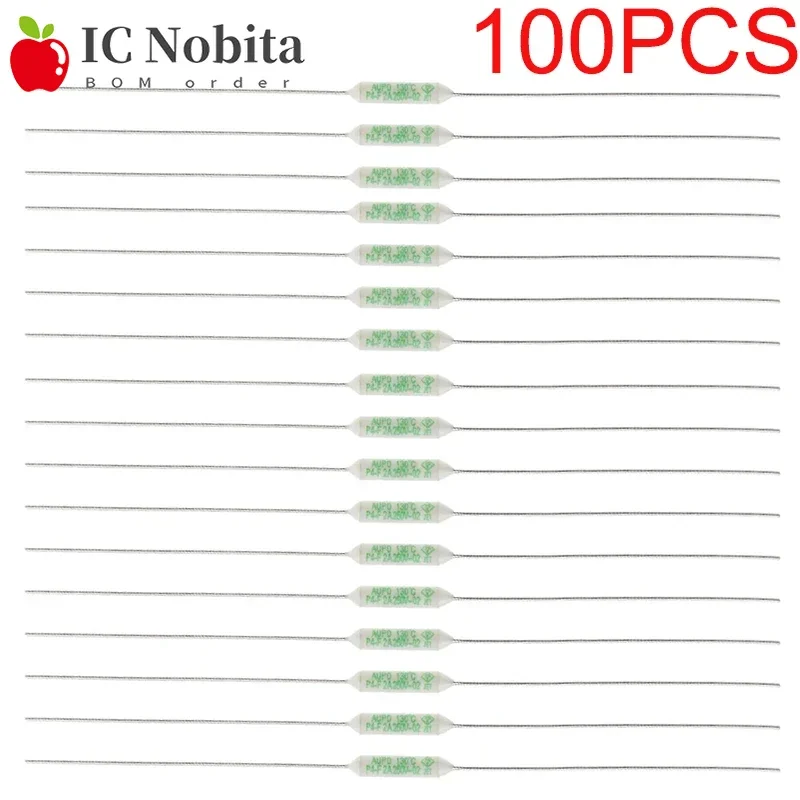100PCS JET RF AUPO Ceramic Temperature Fuse 250V 1A 2A 3A 5A Thermal Fuses 84/102/115/125/130/135/145/150C Degree