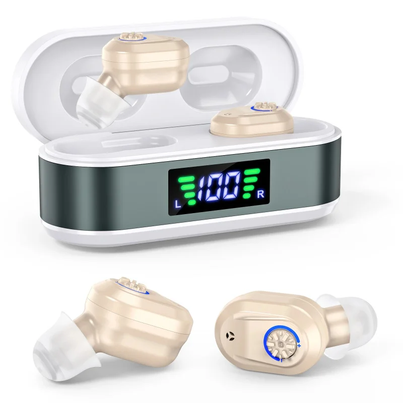 

Personal Sound Listening Earbuds for Eleder Rechargeable Digital hearing amplifiers Earphones for Clear Voice Focus