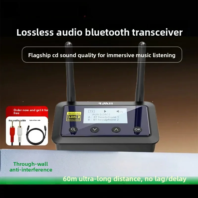 Transmisor y receptor Bluetooth dos en uno Sony LDAC Bluetooth sin pérdidas B03Pro+