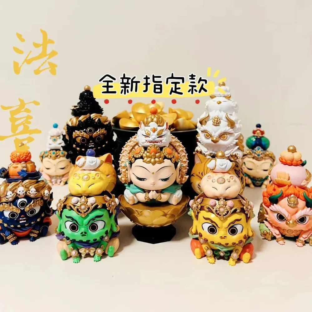 Fufutieite Huigan Dunhuang Hand Puppet Blind Box Ornament Good Luck Solution Museum Bodhisattva Model Chinese Gift Style toy