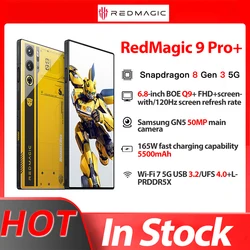 Global Rom Redmagic 9 Pro+ NX769J 6.8 2480*1116 120Hz Snapdragon8 Gen3 Q9+ 5500mAh 165W Fast Charging  5G Smart Gaming Phone