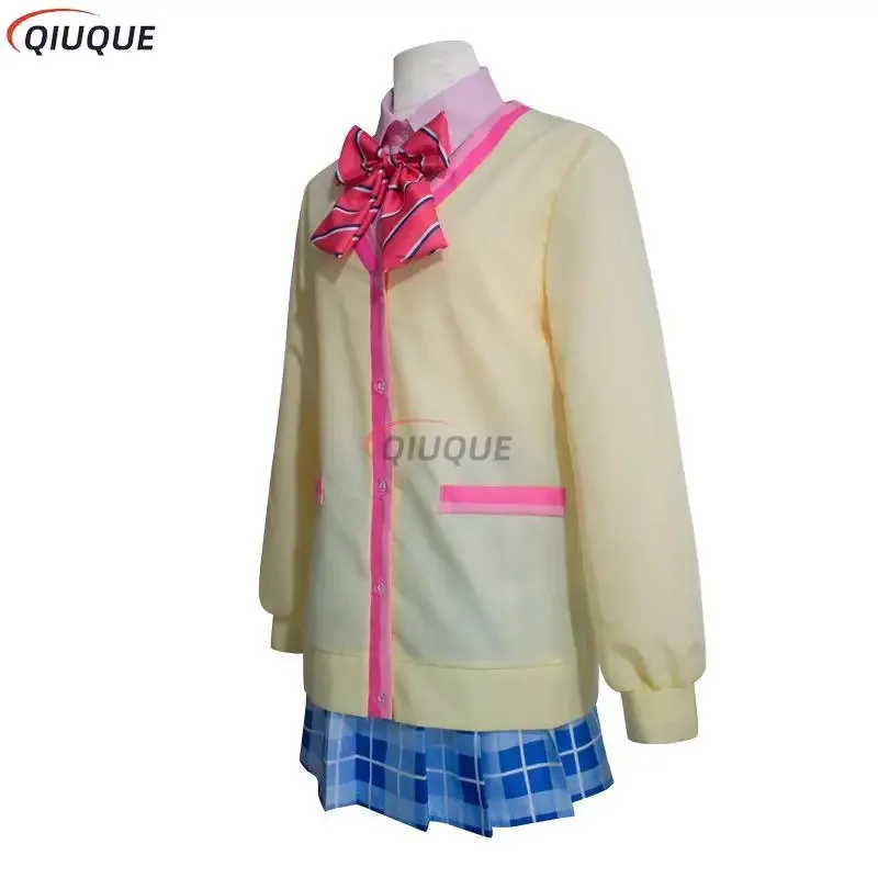 Proyecto Sekai colorido escenario Cosplay cordón de noche a las 25 Akiyama Mizuki Cosplay peluca JK niñas uniformes escolares trajes de vestir