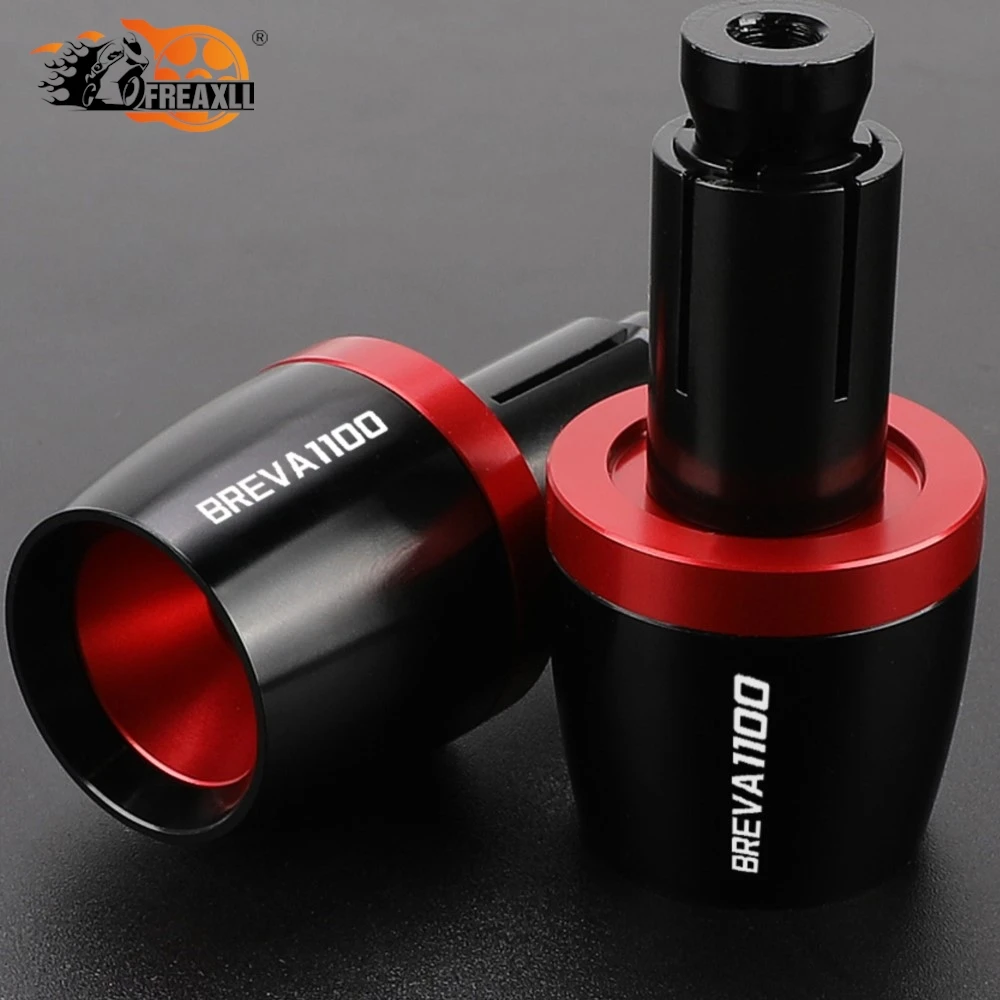Empuñaduras de manillar de aluminio para motocicleta, extremos de barra para MOTO GUZZI BREVA1100 2006 2007 2008, barras deslizantes CNC BREVA 1100 Universal