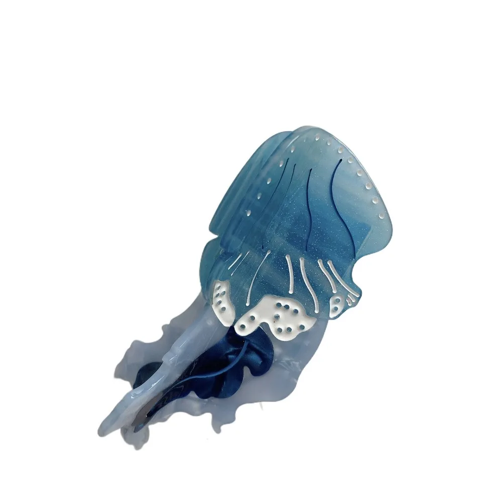 

Lovely Animal Jellyfish Hair Claw Ocean Series Korean Style Hair Grab Clip Cartoon Acetic Acid Large Shark Clip Girls