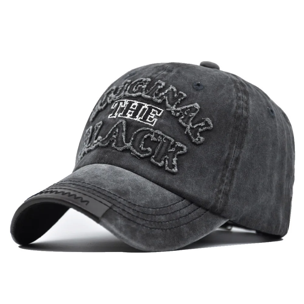 

Washed 3D Embroidered Letter Baseball Unisex ORIGINAL American Duckbill Cap