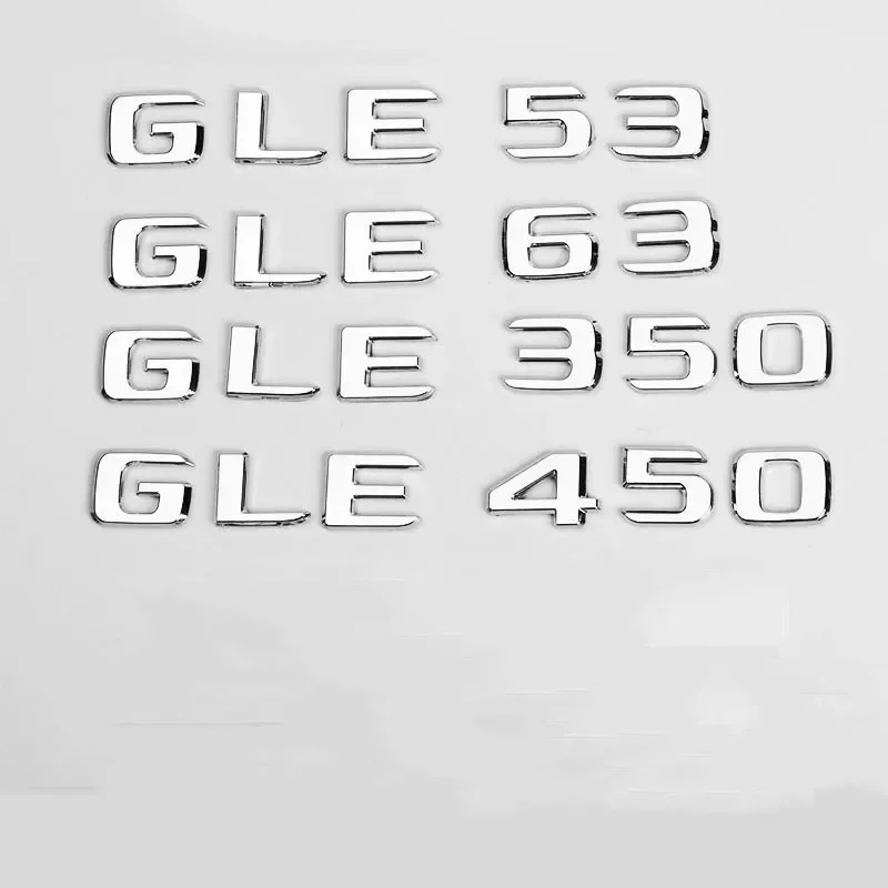 

2017 Letters GLE43 GLE53 GLE63 Biturbo 4matic+ Emblem for Mercedes Benz Car Side Trunk Rear W166 W167 Logo Sticker