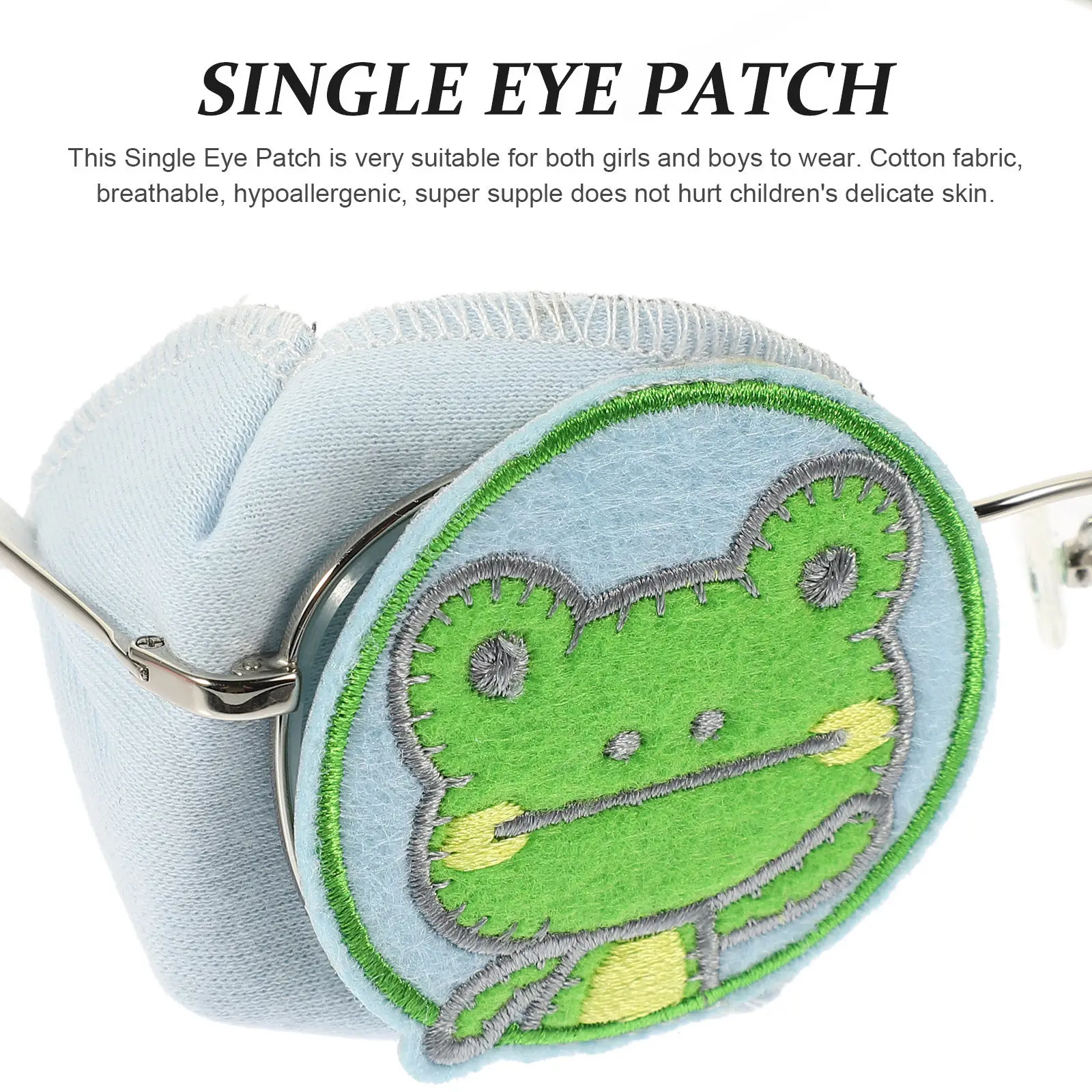 

Single Eye Patch for Kids Amblyopia Strabismus Correction 3D Design Cotton Breathable Hypoallergenic Eye Patch for Eyeglasses