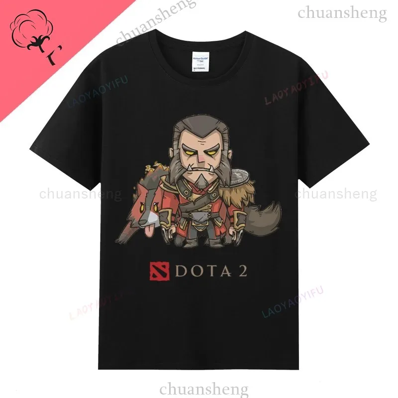 Dota2 تي شيرت لعبة بطل تي شيرت مطبوع علوي الظل فيند Pudge Axe Slardar سفين الشبح الملك سنت فينيكس ملابس للجنسين