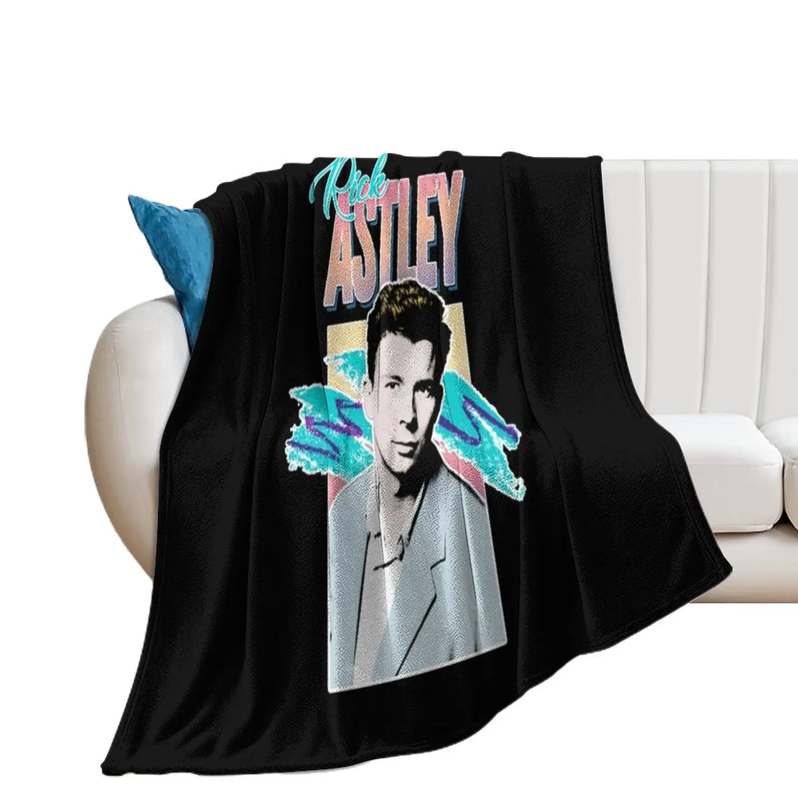 Rick Astley Throw Blanket halloween Thermal Warm Plush Blankets