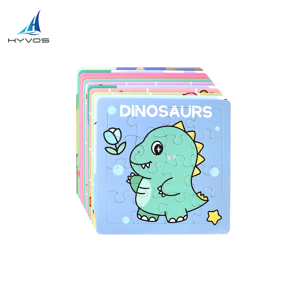 

9Pcs Mini Cartoon Animal Jigsaw Puzzles 4 Themes Kids Educational Toy Birthday Party Favors School Rewards Pinata Filler Gift