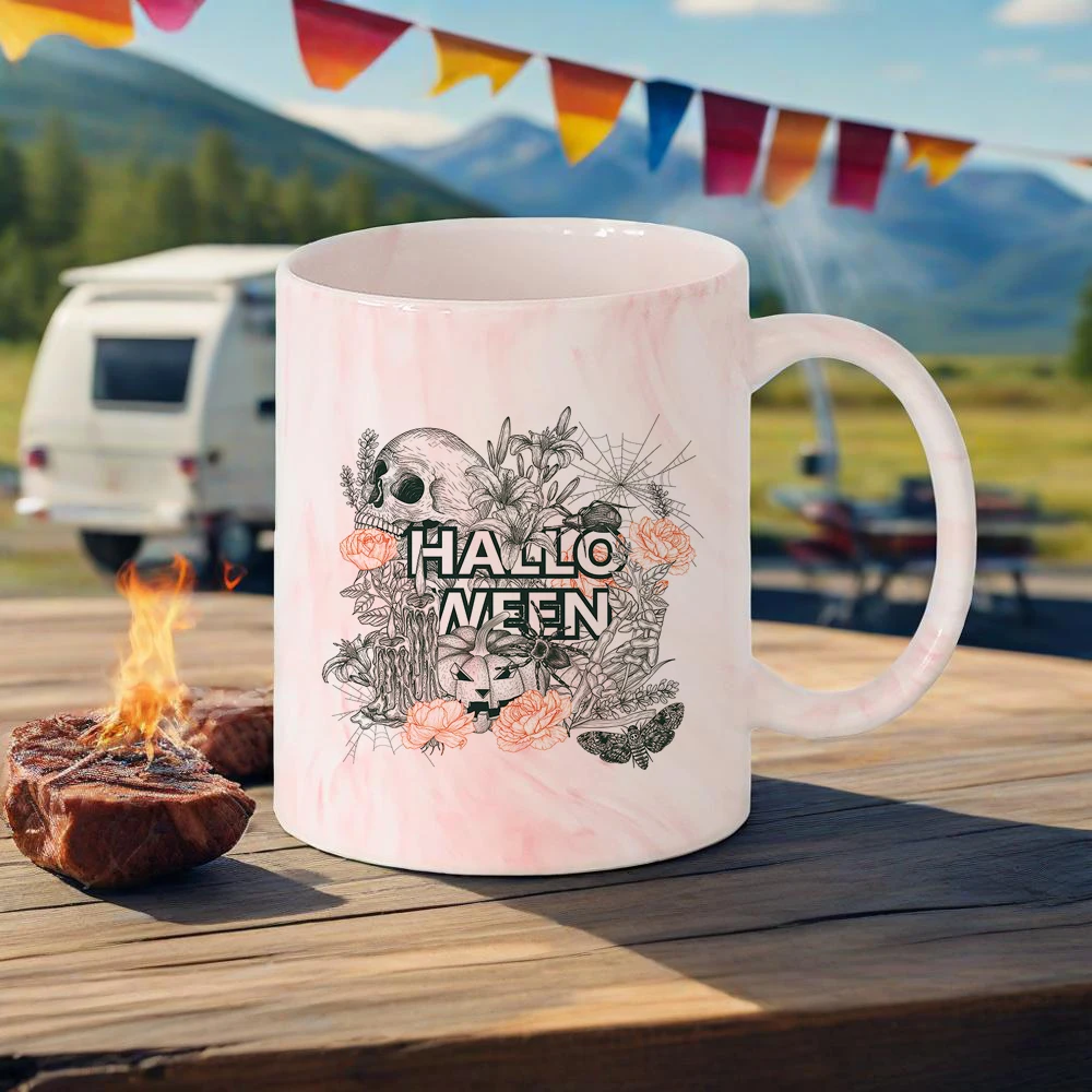 

Rustic Pattern Coffee Mug Fall Themed Ceramic Mug With Pumpkin Harvest Orange Color Water Cup Cartoon Car Cups Festive Gift Mugs