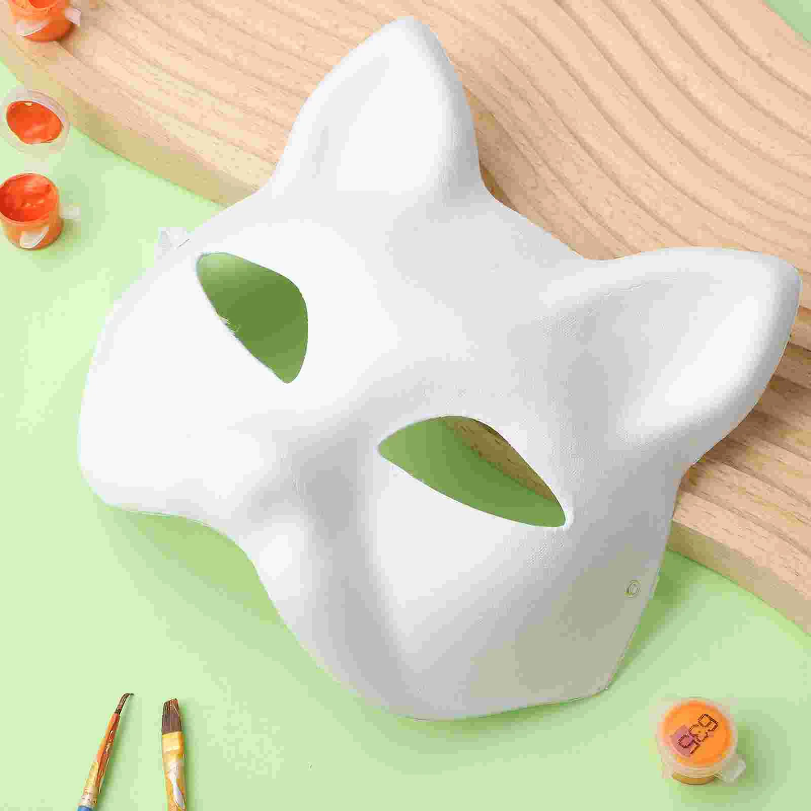 5 Pcs Cat Face Mask Blank Masquerade Cosplay Baby Costume Empty Halloween Small Animal