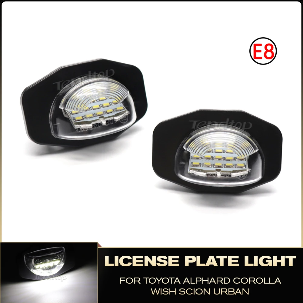 Auto LED targa luce Canbus nessun errore lampada per Toyota Alphard Auris Corolla Wgona Wish Sienna Urban Cruiser Scion