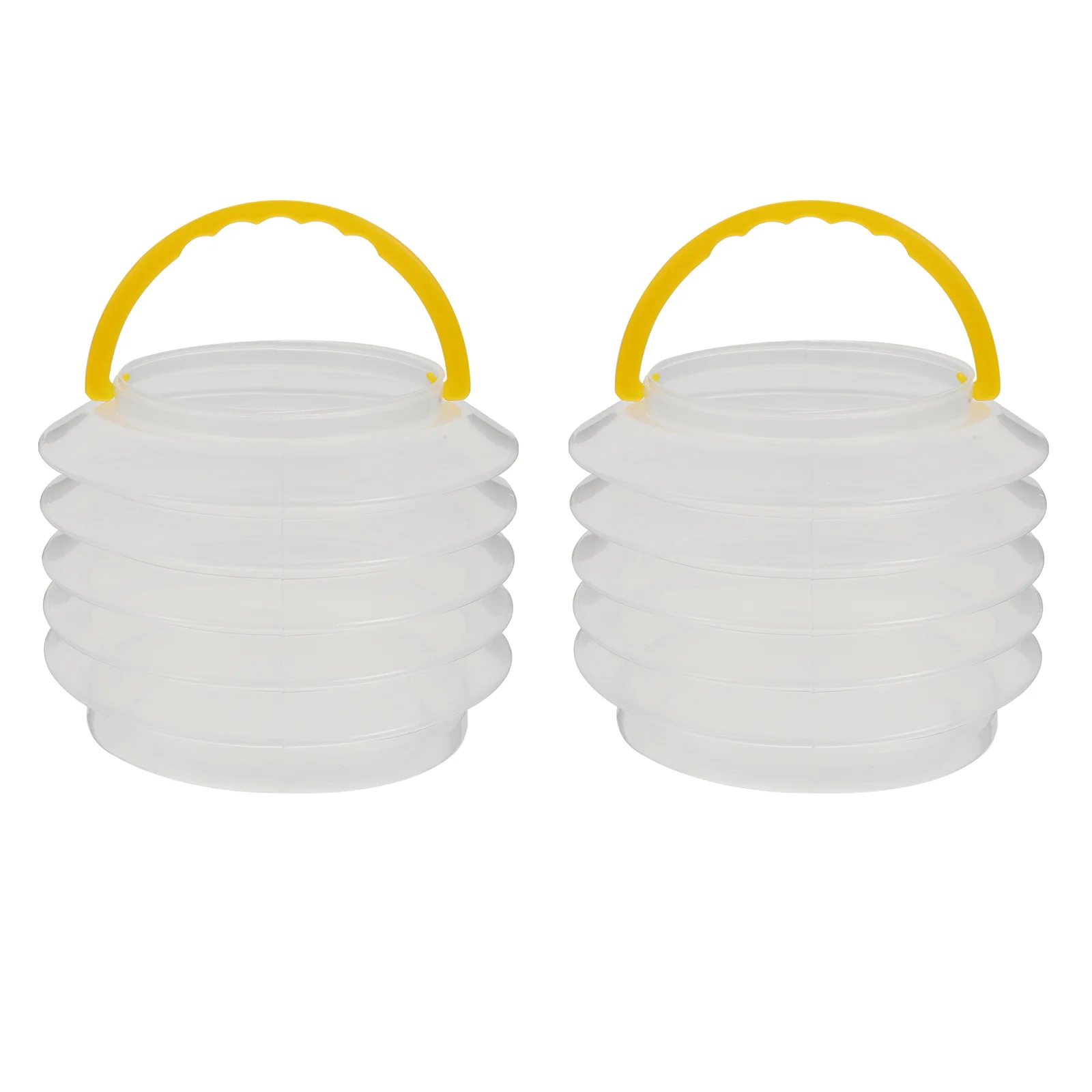 

1Pcs Folding Portable Brush Washing Bucket Plastic Artist Brush Basin Handle Compact for Painting Cleaning Art Students