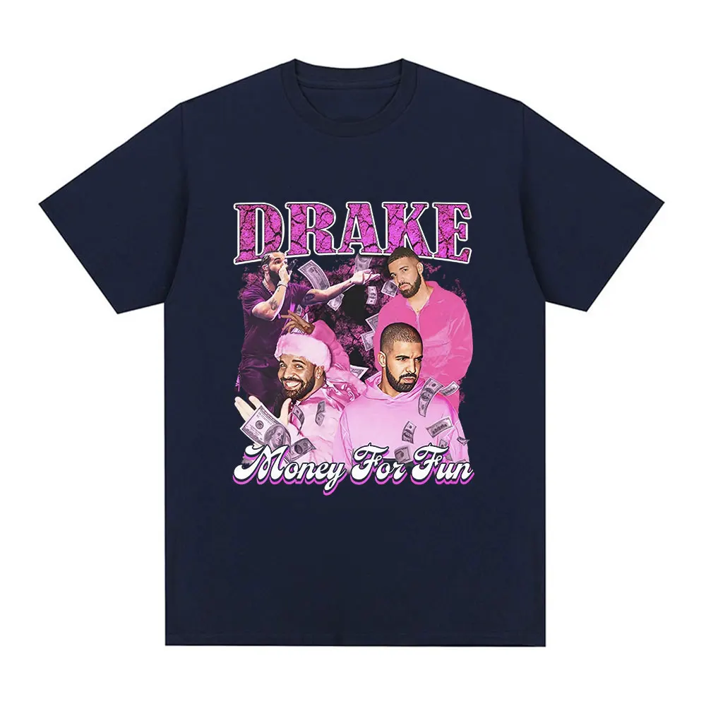 Rapper Drake Drizzy Graphic T-shirt Men Fashion Hip Hop Short Sleeve T Shirt Casual Cotton Short Sleeve Oversized T Shirts Tops