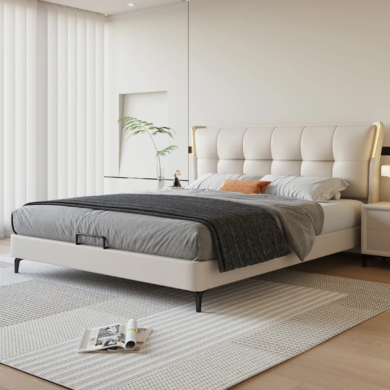 أرجل خزانة سرير مزدوج غرف نوم الديكور تخزين الألواح الأمامية سرير مزدوج علوي واحد LuxuryCamas De Dormitorio أثاث المنزل