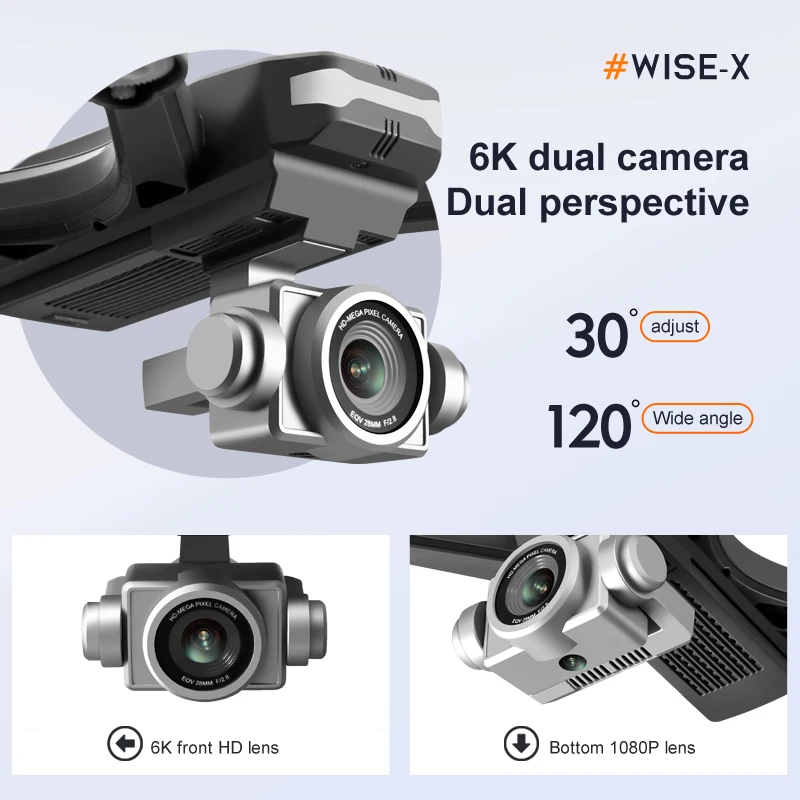 4DRC V14 الطائرة بدون طيار 4K HD كاميرا مزدوجة 6K WIFI FPV الارتفاع عقد درون RC هليكوبتر المهنية كوادكوبتر صغيرة قابلة للطي أربعة محاور لعبة