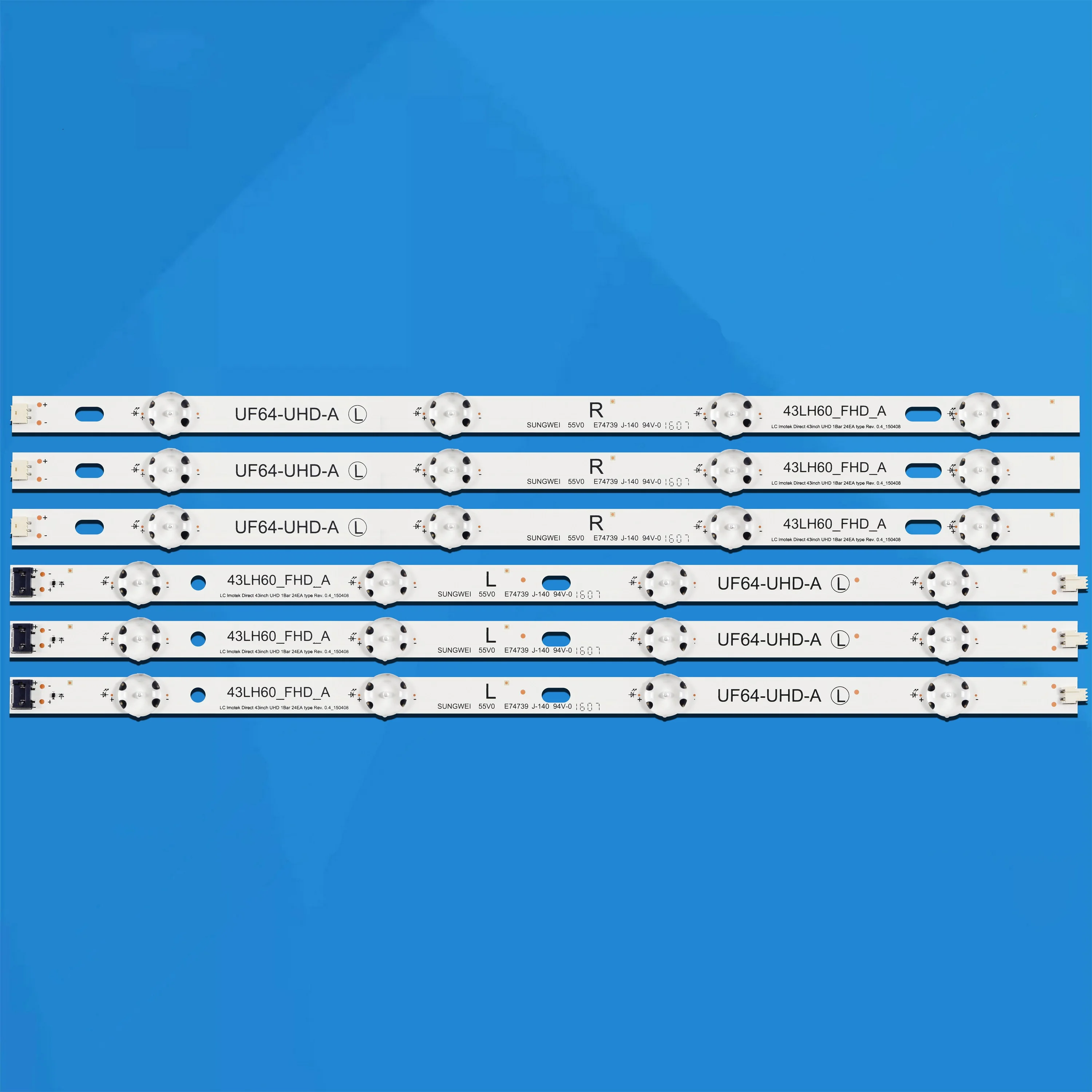 

5/10 комплектов светодиодной подсветки UF64_UHD_A 43LH60_FHD_A 43UH603V 43UH610V 43UF640V 43UF671V 43UF675V 43UH603T 43UF610V 43UF640 43LW731H