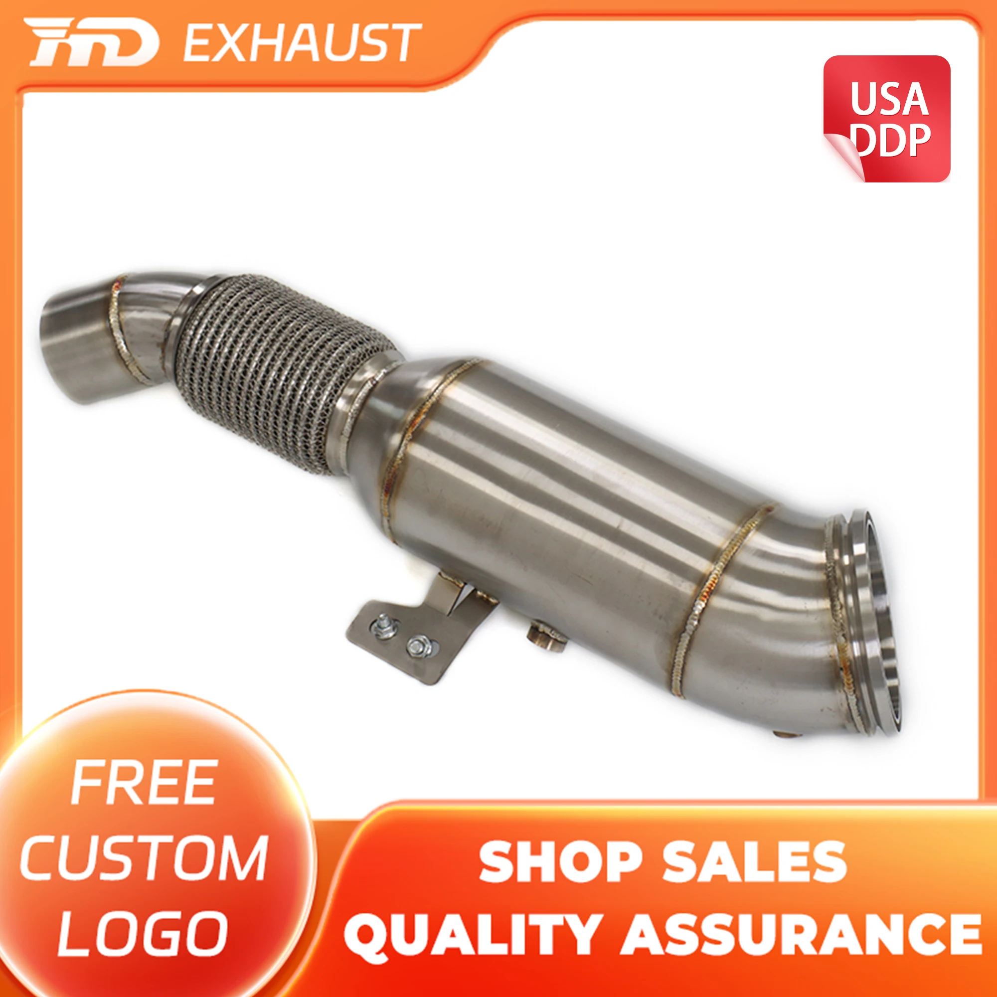 

HMD Hot sale Downpipe for BMW M240i M340i M440i M540i M740i M840i X3 X4 Supra A90 B58 3.0T Tuning Exhaust Systems for car