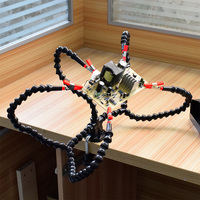 Desk Clamp Soldering Helping Hand 3/4/5 Pcs Flexible Arms Soldering Third Hand Tool Soldering Station Holder for Welding Repair