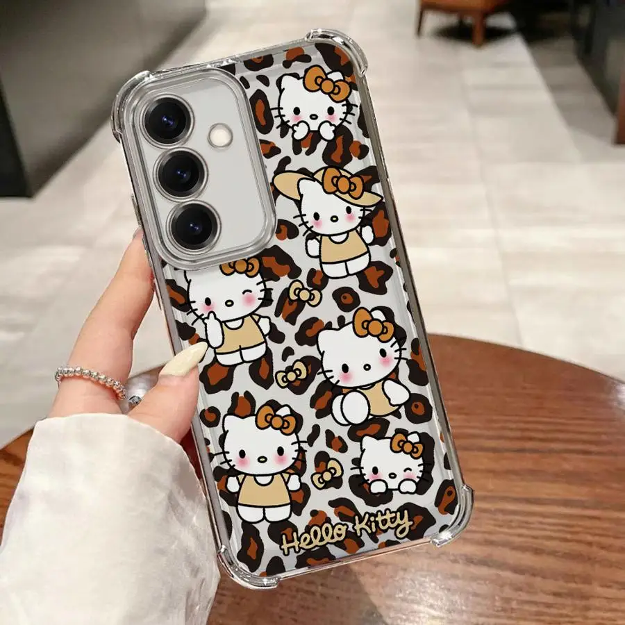 واضح غطاء حافظة لهاتف سامسونج جالاكسي A34 A35 A36 A13 A53 A56 5G A26 A24 A54 A15 A33 A14 A25 A55 A23 كارتون كيتي