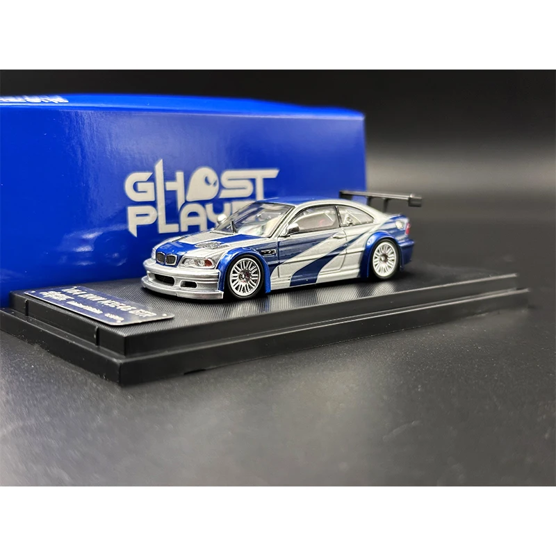 GP In Stock 1:64 E46 M3 GTR NFS9 Diecast Diorama Car Model Collection Miniature Toys Ghost Player