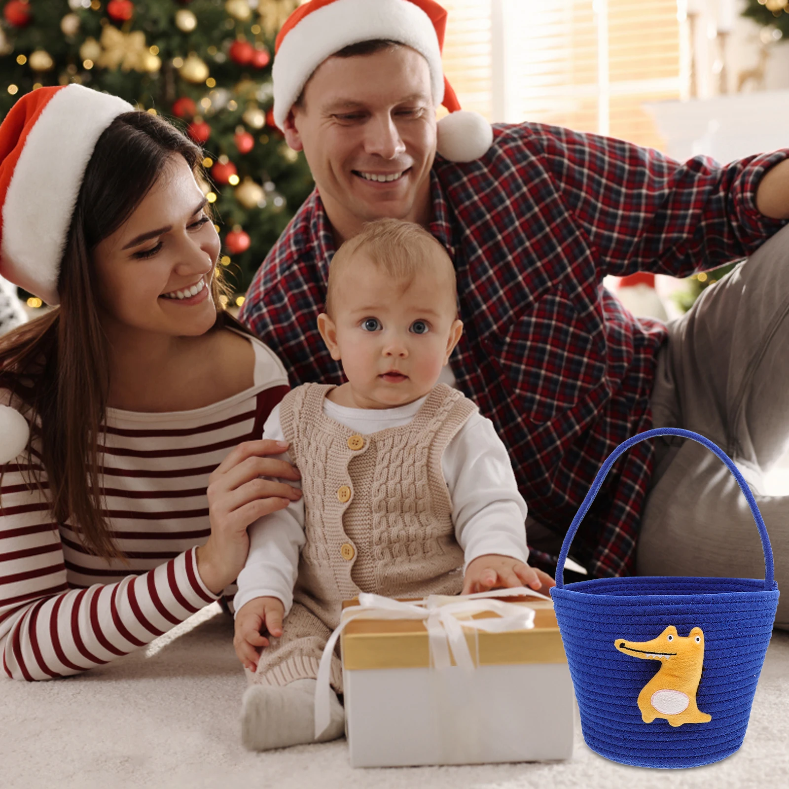 

Candy Storage Basket Flower with Handle Cute Baskets Handheld Small for Party Favors