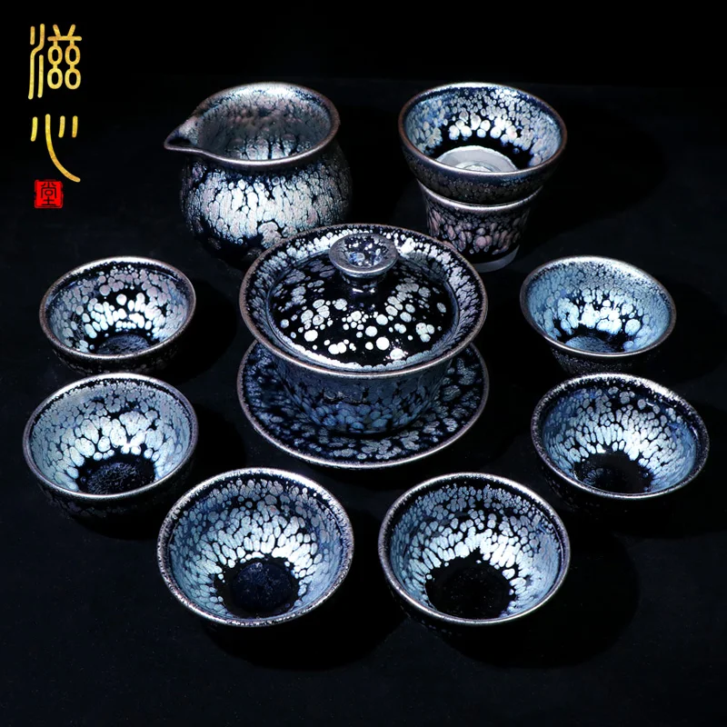 Zixintang Home Built Handmade Pot, Cup Cover Bowl, Office Ceramic Kung Fu Tea Set