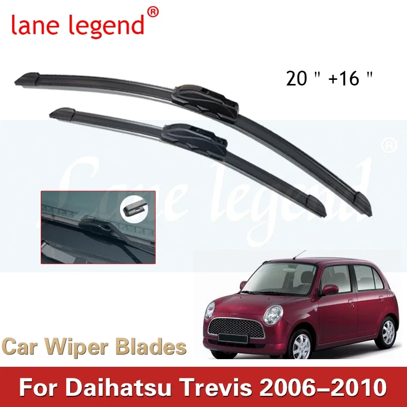 

Car Wiper Blades Front Window Windscreen Windshield Wipers Blades Auto Accessories For Daihatsu Trevis 20"+16" 2006-2010