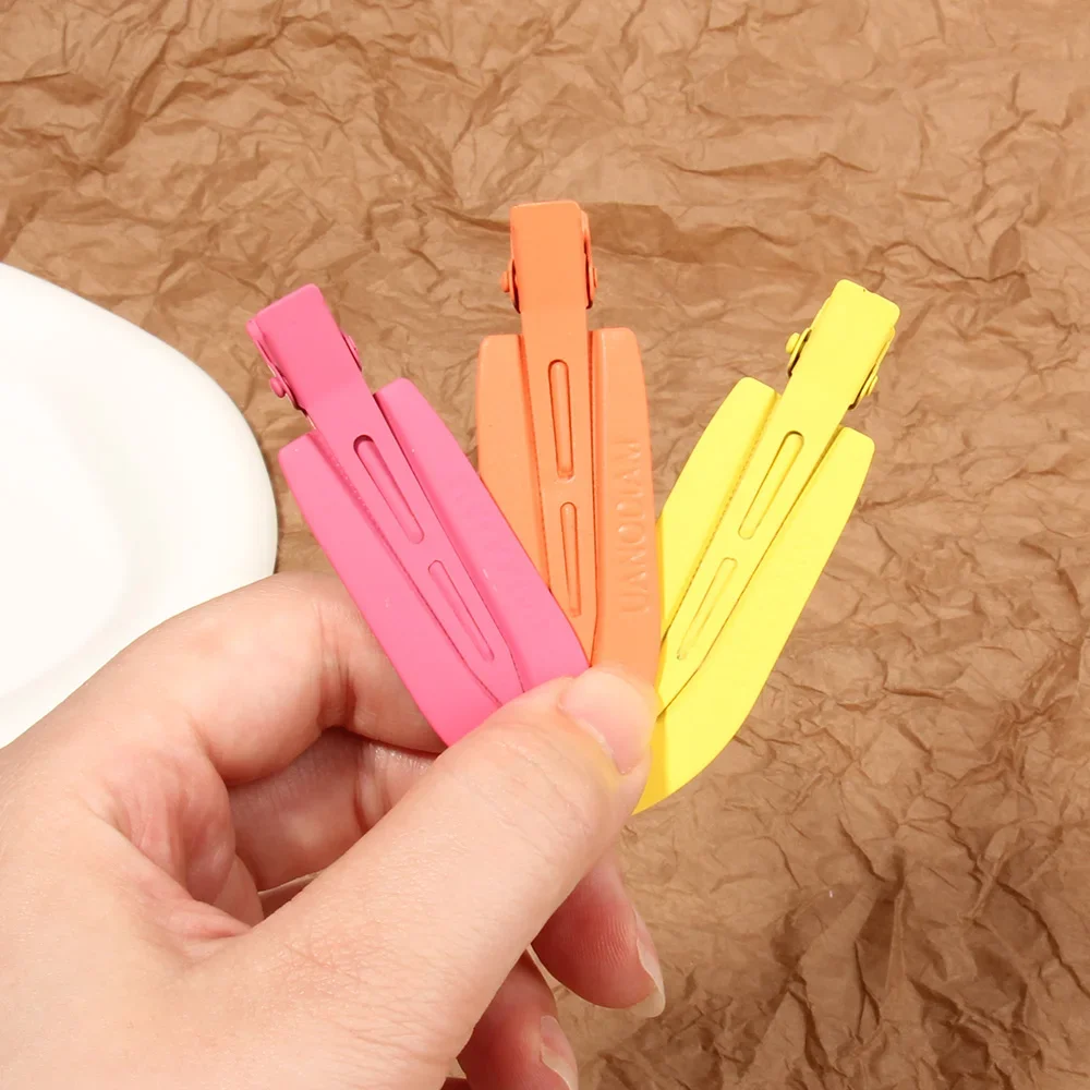 2PC Colorful No Bend Seamless Hair Clips Hairpin Side Bangs Fix Fringe Barrette Makeup Hair Accessories Women Girls Styling Tool