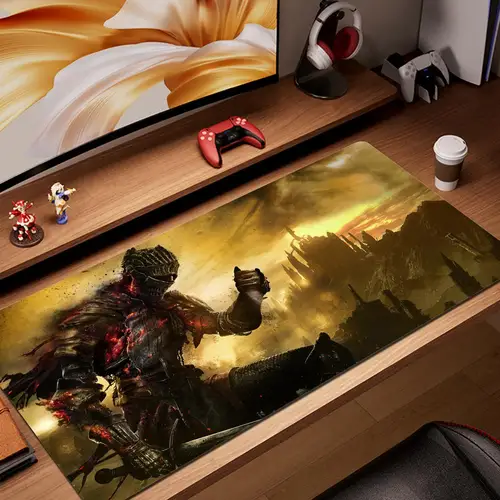 Alfombrilla de ratón para Gamer XXL, alfombrilla de ratón personalizada para teclado, Dark Souls, alfombra antideslizante para ordenador portátil, alfombrilla de ratón suave para oficina, alfombrilla de ratón de escritorio