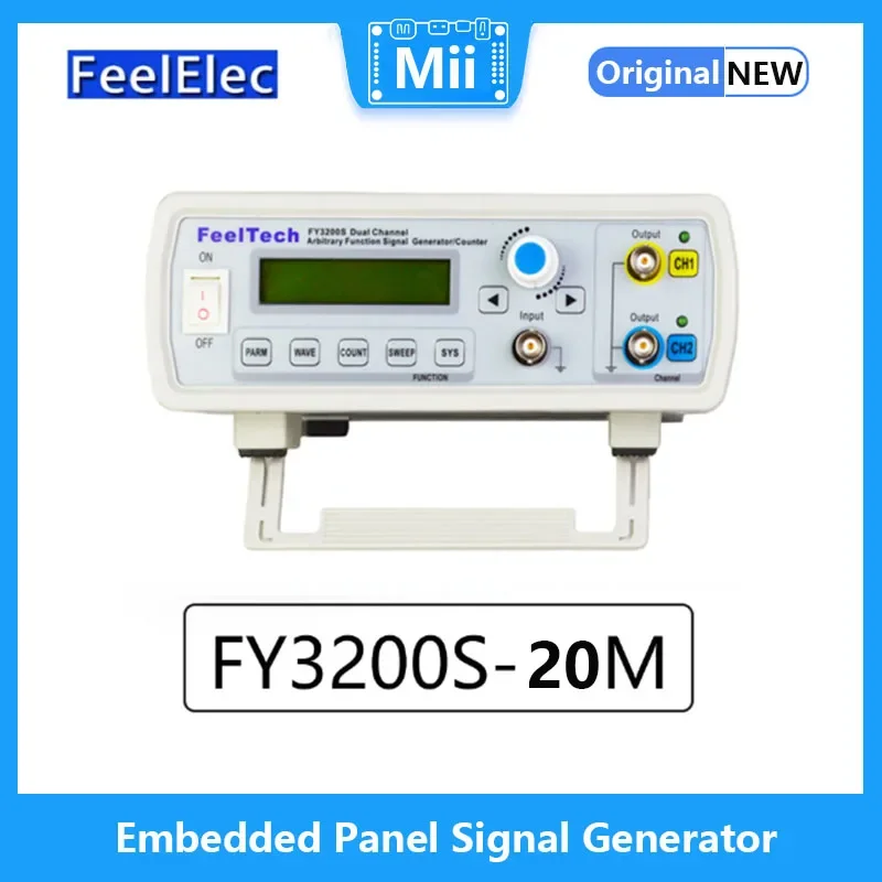 Digital DDS Signal Generator, Dual Channel Função, Medidor de Freqüência, FY3200S-20MHz