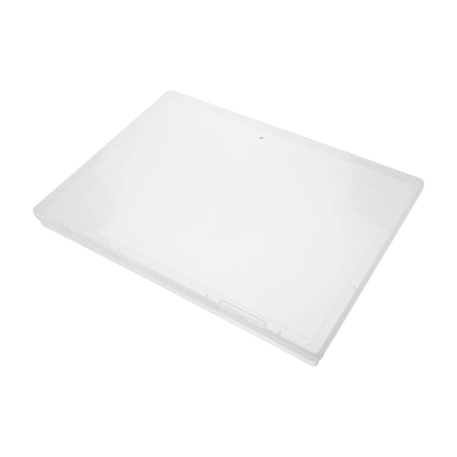 

Plastic Box A4 Document Container Rectangular File Case Clear PP Waterproof Dustproof Organizer Storage