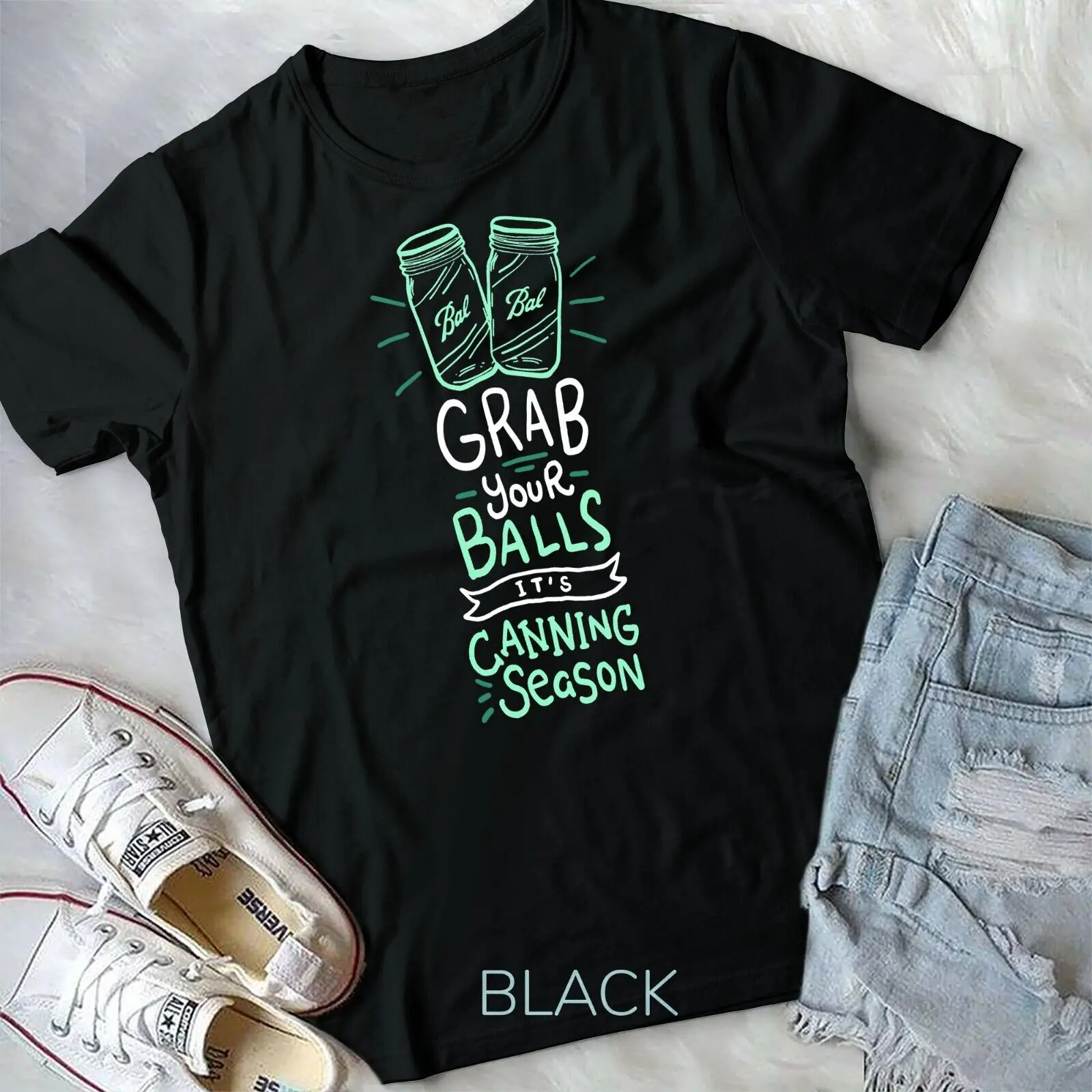 

Grab Your Balls It's Canning Season I Vegetable T-Shirt Unisex T-shirt