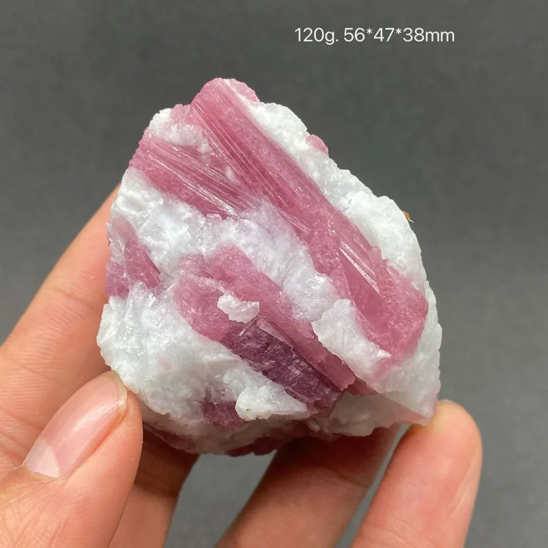 100%  Natural pink tourmaline Mineral Specimens Stones and Crystals Healing Crystal