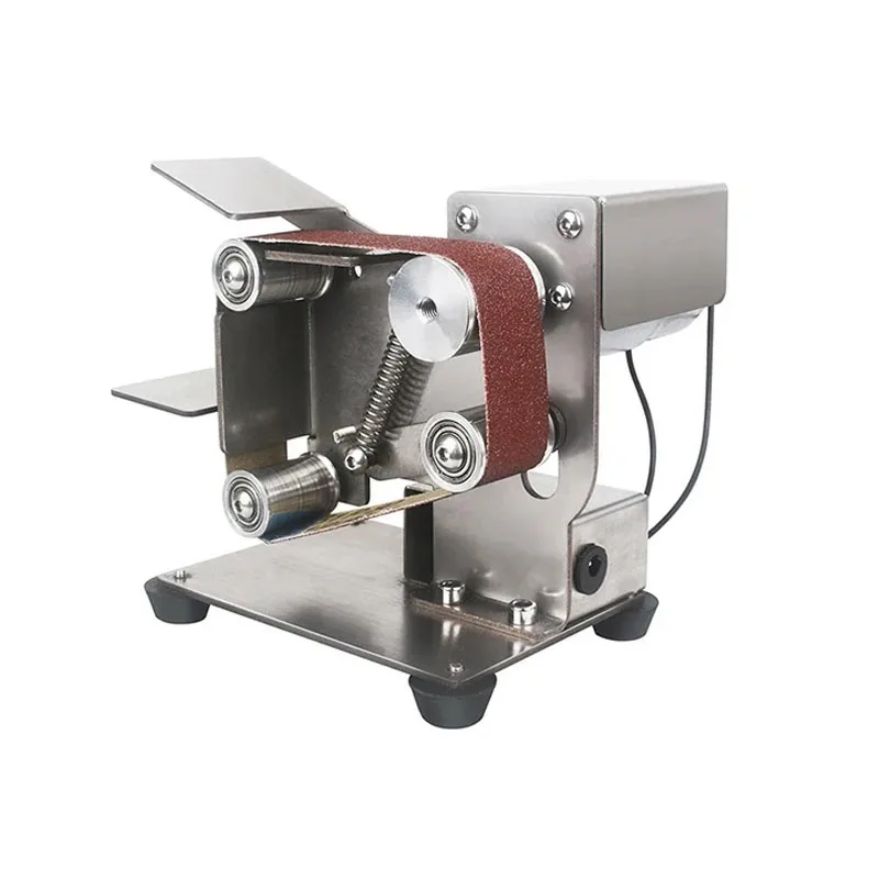 Multifunctional Desktop Micro Electric Belt Sanding Machine 110V-220V DIY Household Polishing Machine Fixed Angle Grinder