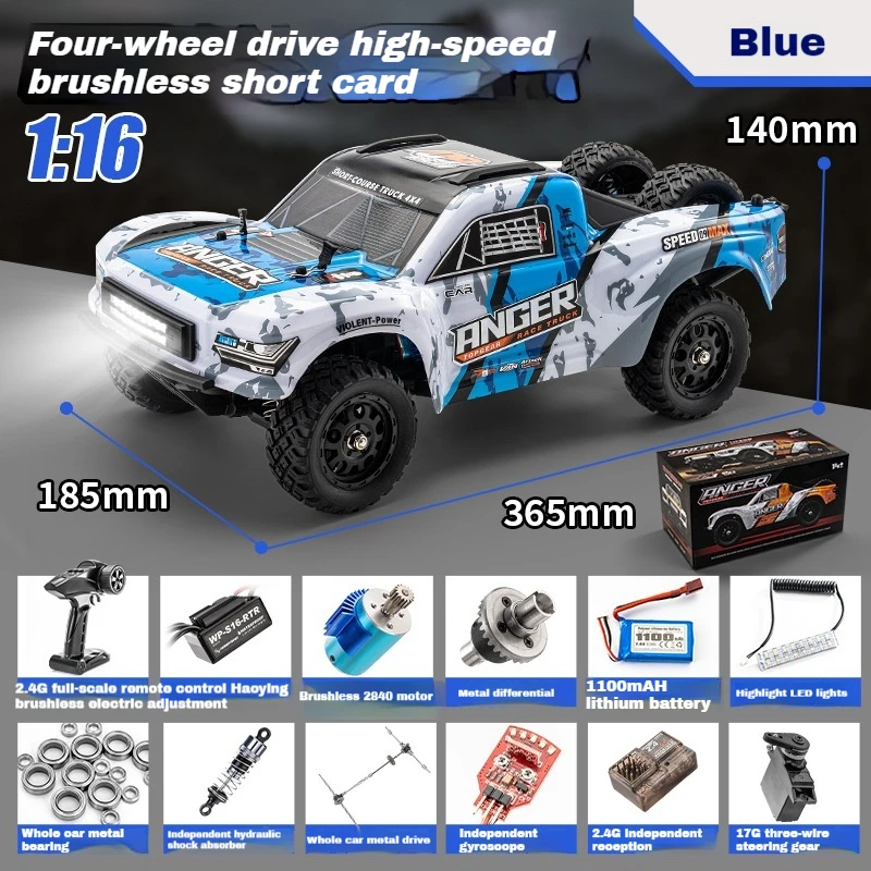 HBX RC Cars 3100A Short Box Truck Toy 4WD 1:16 Full Scale