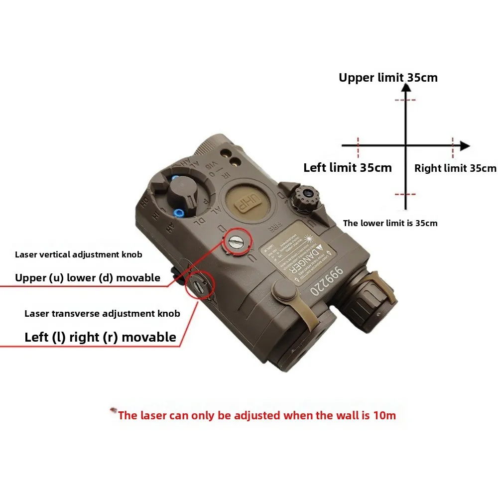 

PEQ15 flash laser pointer red laser battery box ModButton mouse tail wire control 20mm guide